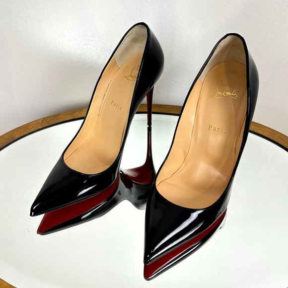 CHRISTIAN LOUBOUTIN Pigalle Follies Pointed Toe Pump Size in Black 10US / 40EU - Picture 5 of 16